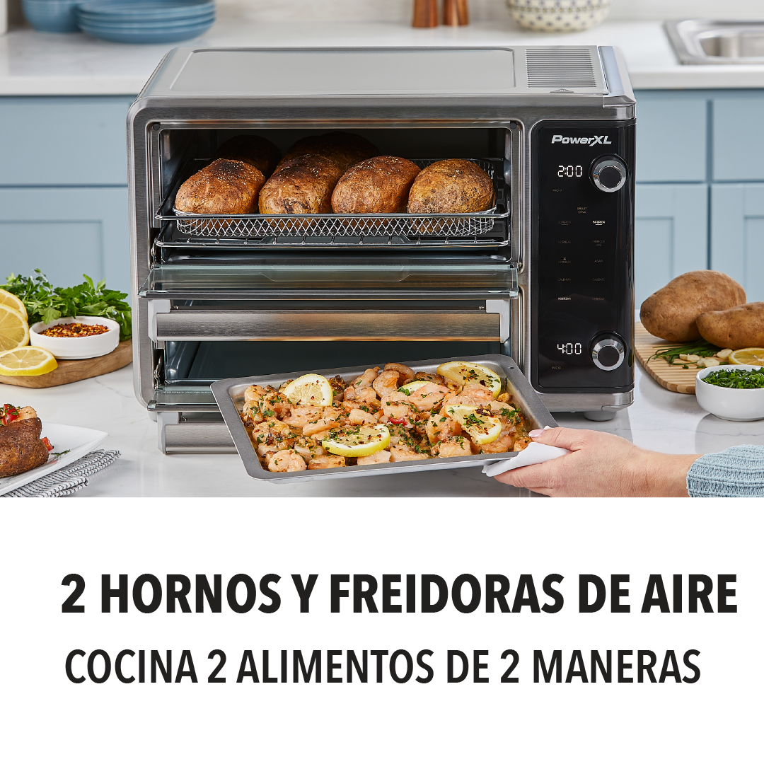 2 hornos y freidoras de aire